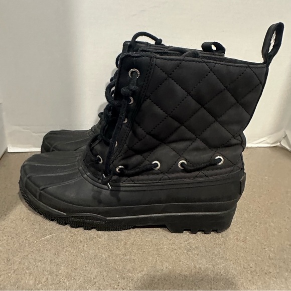 Sperry Women’s 6.5 Top-Sider Black Gosling Waterproof Quilted Duck Boots - Picture 7 of 10